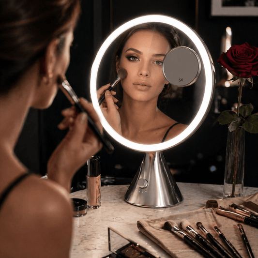 Glam Pro Cosmetic Vanity Mirror in Chrome