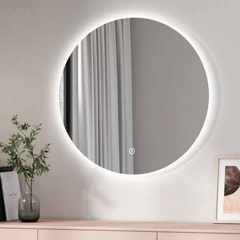Round Wall Mounted Mirror 80cm