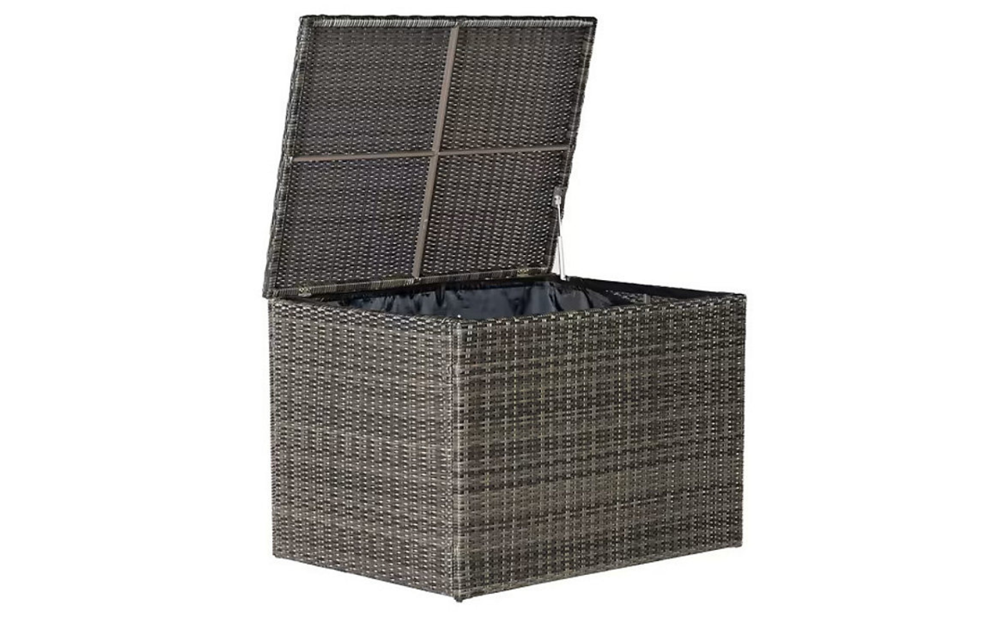 Marbella Grey 5 Seater Chaise Garden Sofa Set, Cover and Cushion Box Bundle