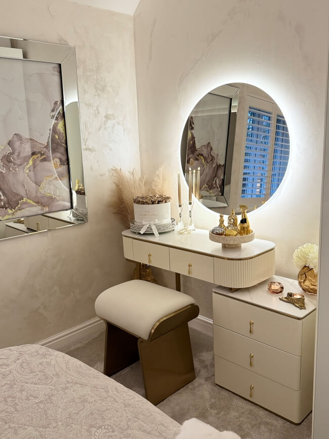 Round Wall Mounted Mirror 80cm