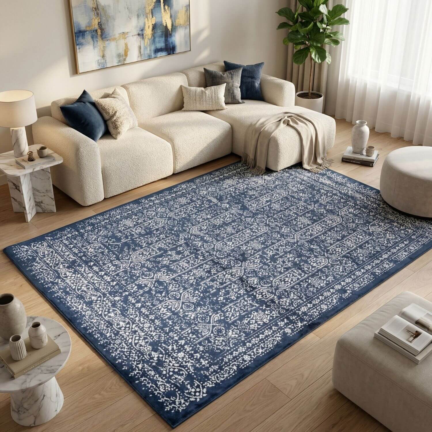 Montana Blue Rug | 3716Bl
