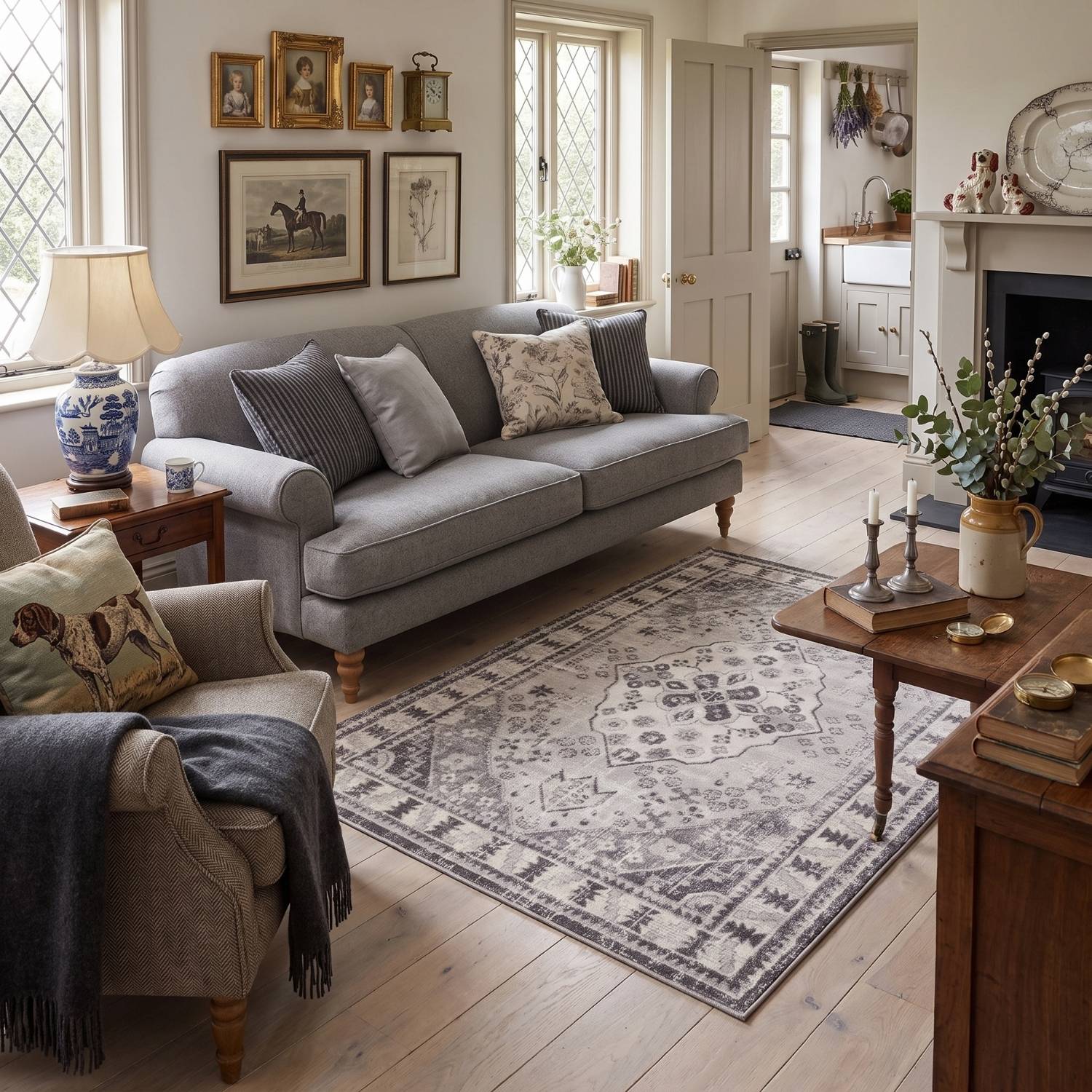 Montana Oriental Grey Rug  | 3920G