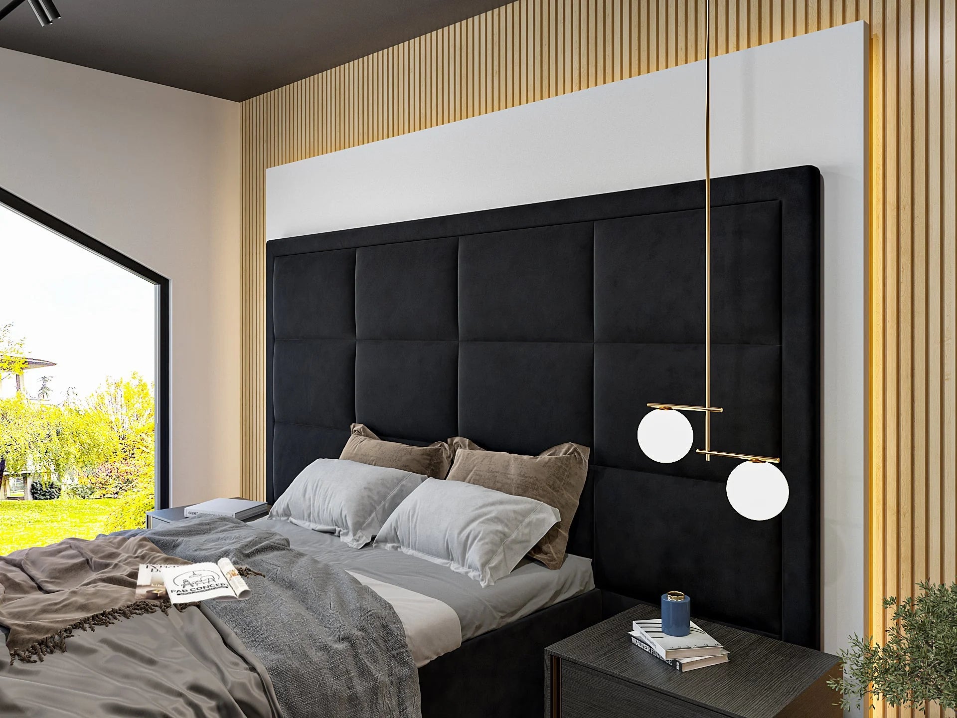 Lirim Upholstered Tv Bed Frame