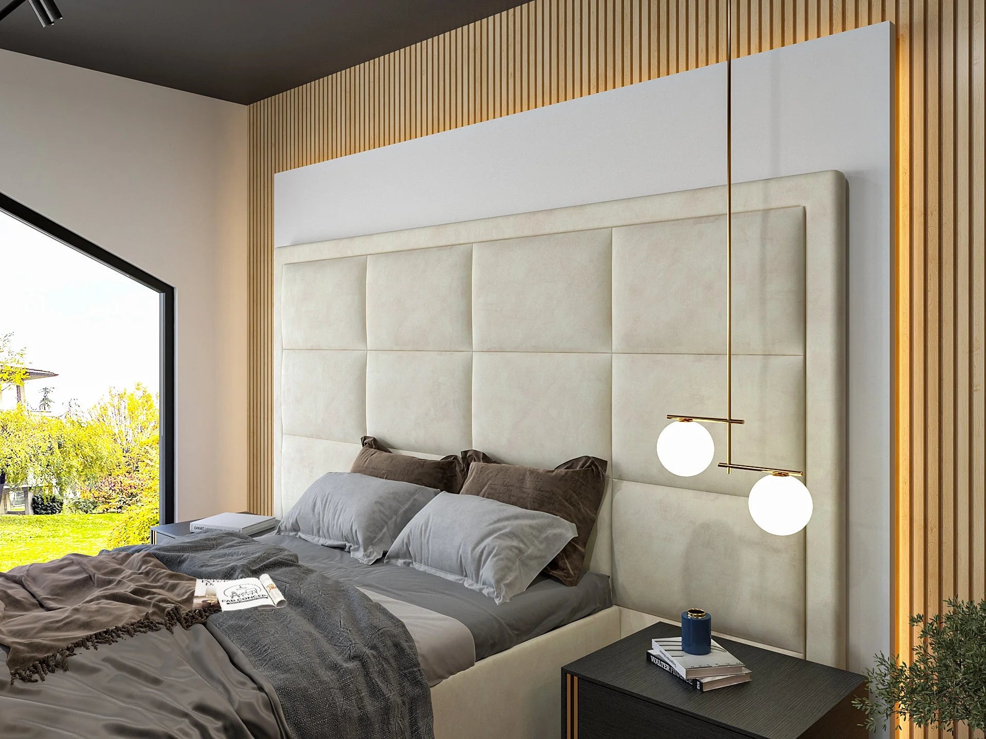 Lirim Upholstered Tv Bed Frame