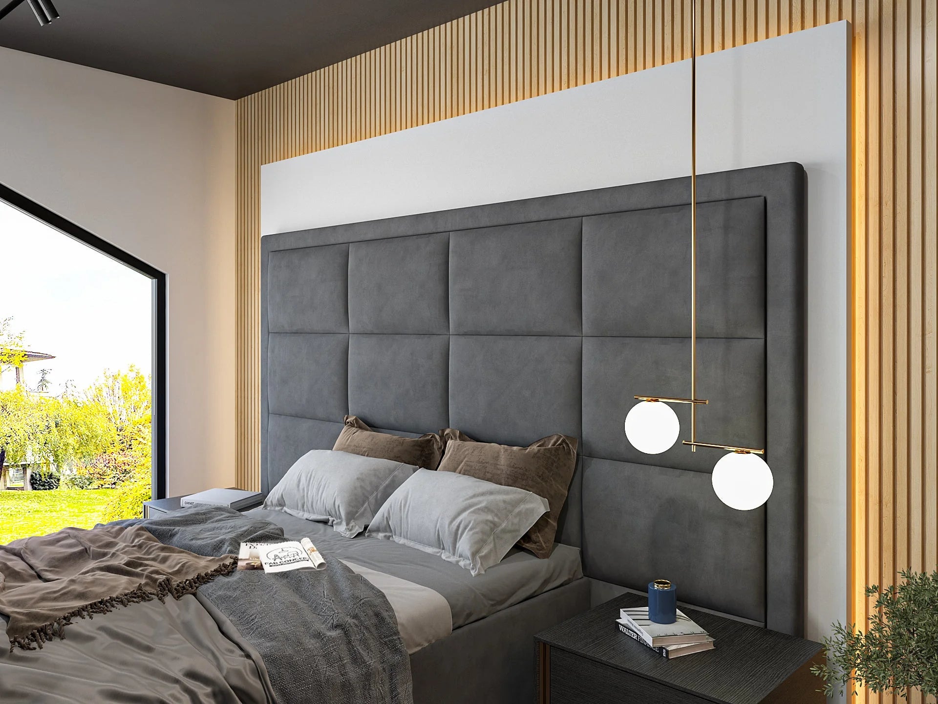 Lirim Upholstered Tv Bed Frame