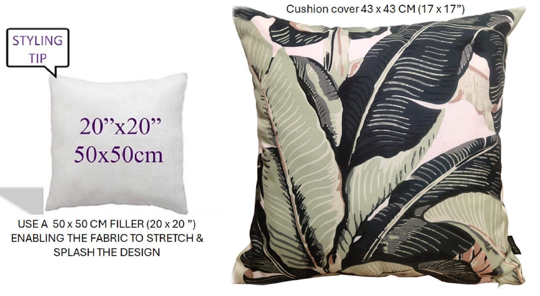 OLIVIA ROCCO Banza Waterproof Cushion Covers 43 x 43 cm Reversible Breathable Decorative