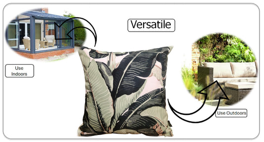 OLIVIA ROCCO Banza Waterproof Cushion Covers 43 x 43 cm Reversible Breathable Decorative