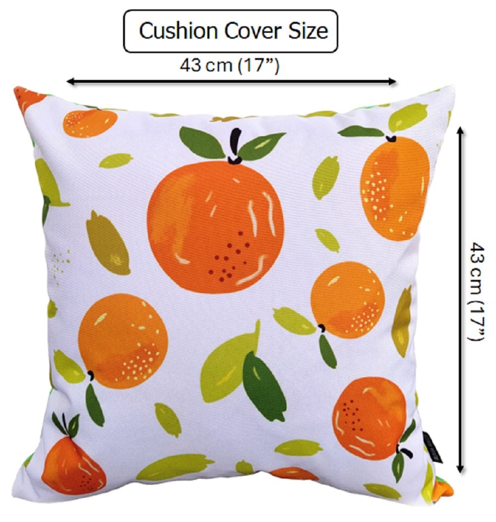 OLIVIA ROCCO Summer Fruits Waterproof Cushion Covers 43 x 43 cm Reversible Indoor Outdoor