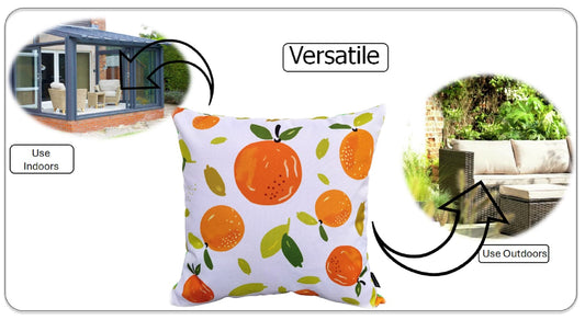OLIVIA ROCCO Summer Fruits Waterproof Cushion Covers 43 x 43 cm Reversible Indoor Outdoor