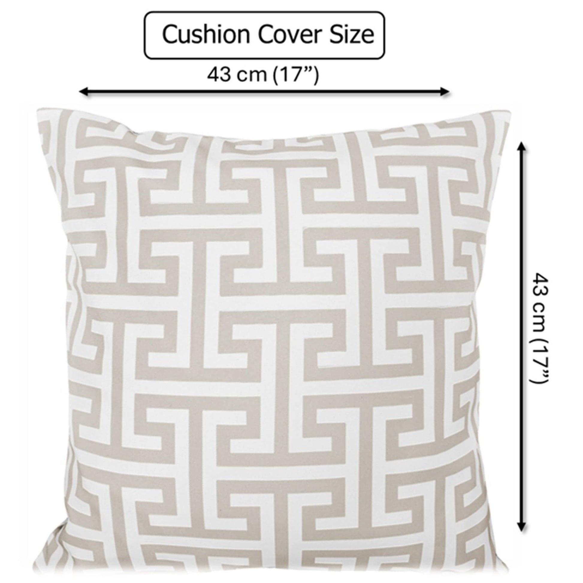 OLIVIA ROCCO Cushion Covers 43x43 cm Waterproof Breathable Outdoor Indoor Use Milano