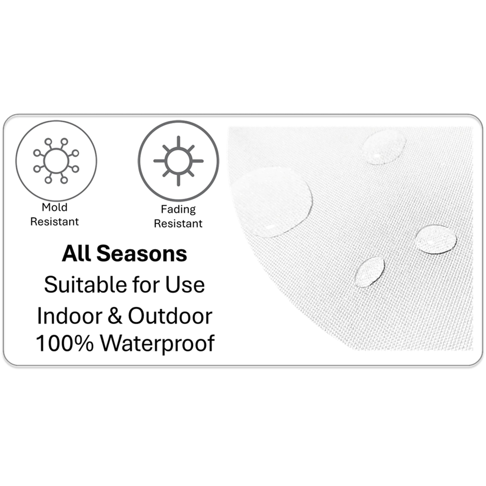 OLIVIA ROCCO Cushion Covers 43x43 cm Waterproof Breathable Outdoor Indoor Use Milano