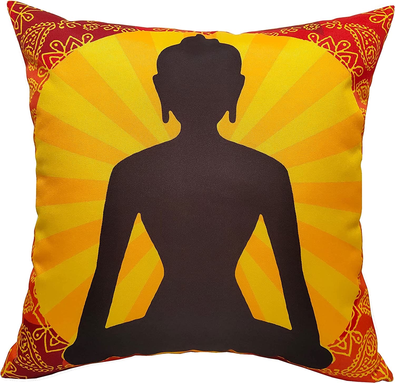 OLIVIA ROCCO Buddha Waterproof Cushion Covers 43x43 cm Reversible Breathable Decorative