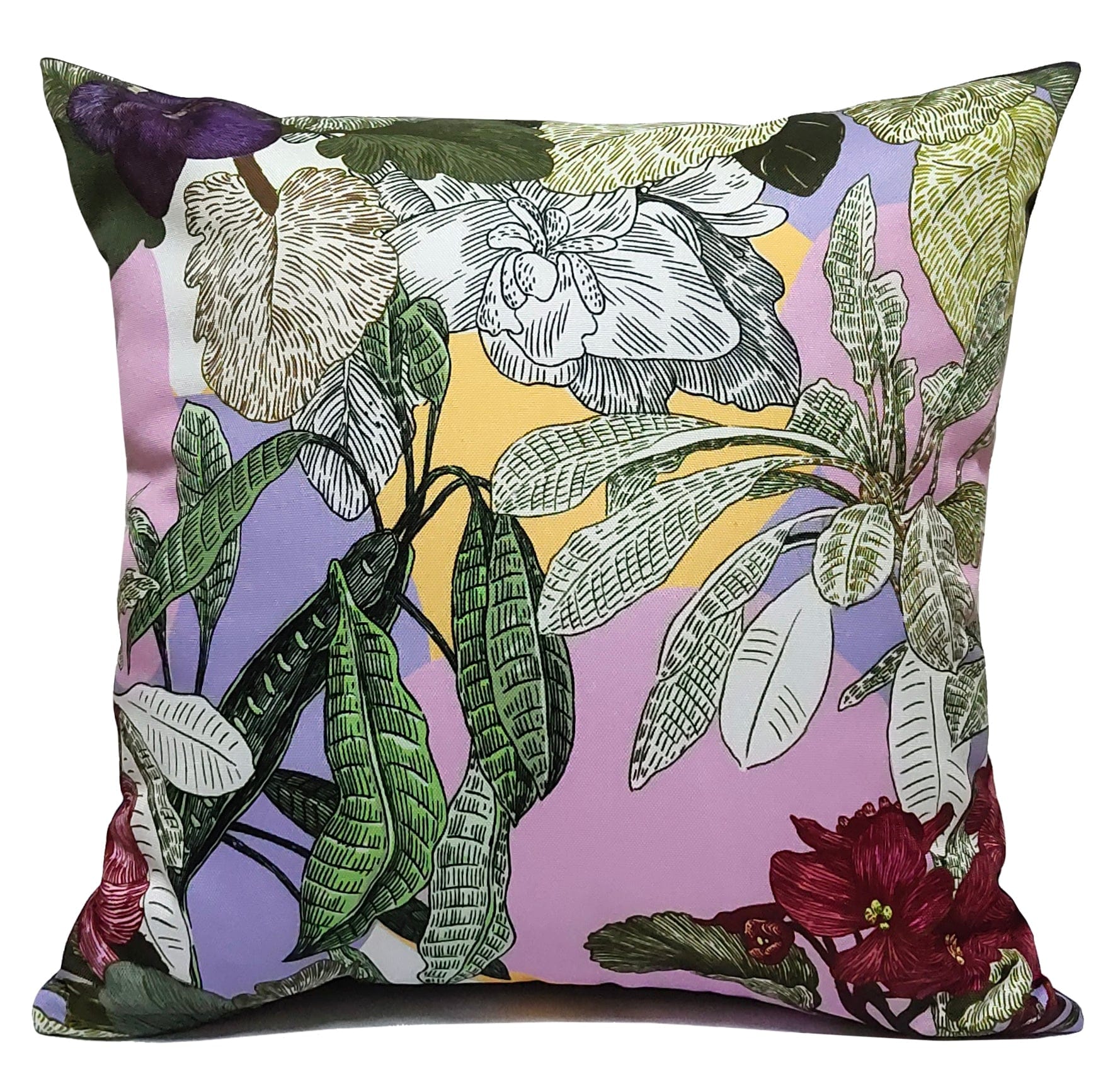 OLIVIA ROCCO Cushion Covers Dhalia Lilac Waterproof 43x43cm Reversible Breathable Indoor