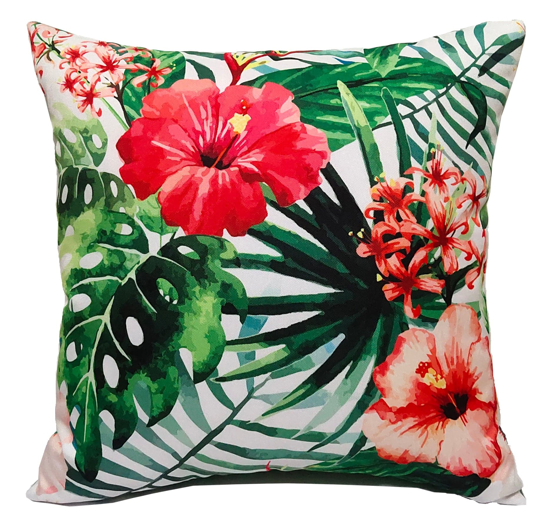 OLIVIA ROCCO Gardenia Waterproof Cushion Covers 43 x 43 cm For Sofa And Bedroom Hotel-Style Sofa or Bed Accent