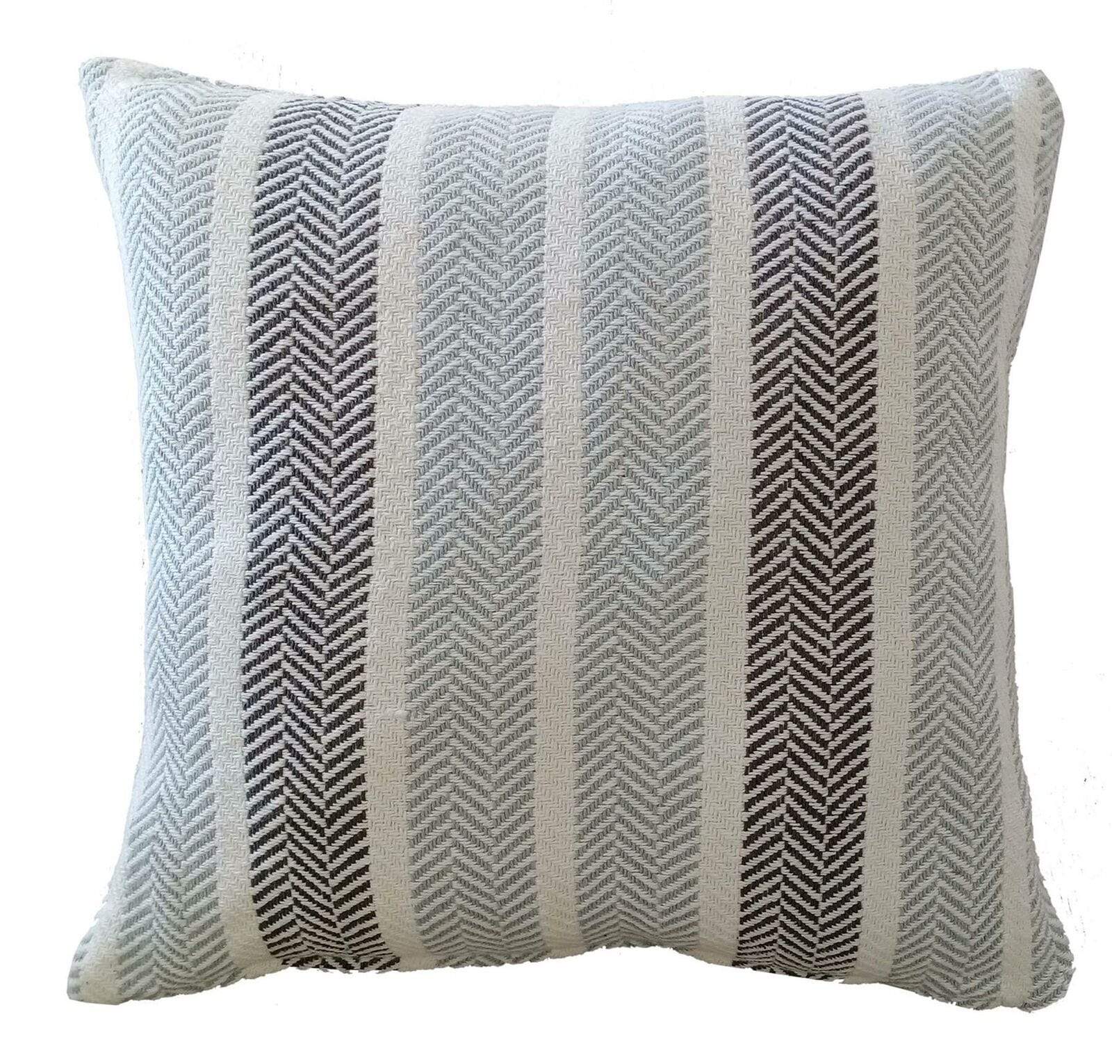 OLIVIA ROCCO Cushion Covers Striped Indian Cotton Indoor Outdoor With Discreet Zipper