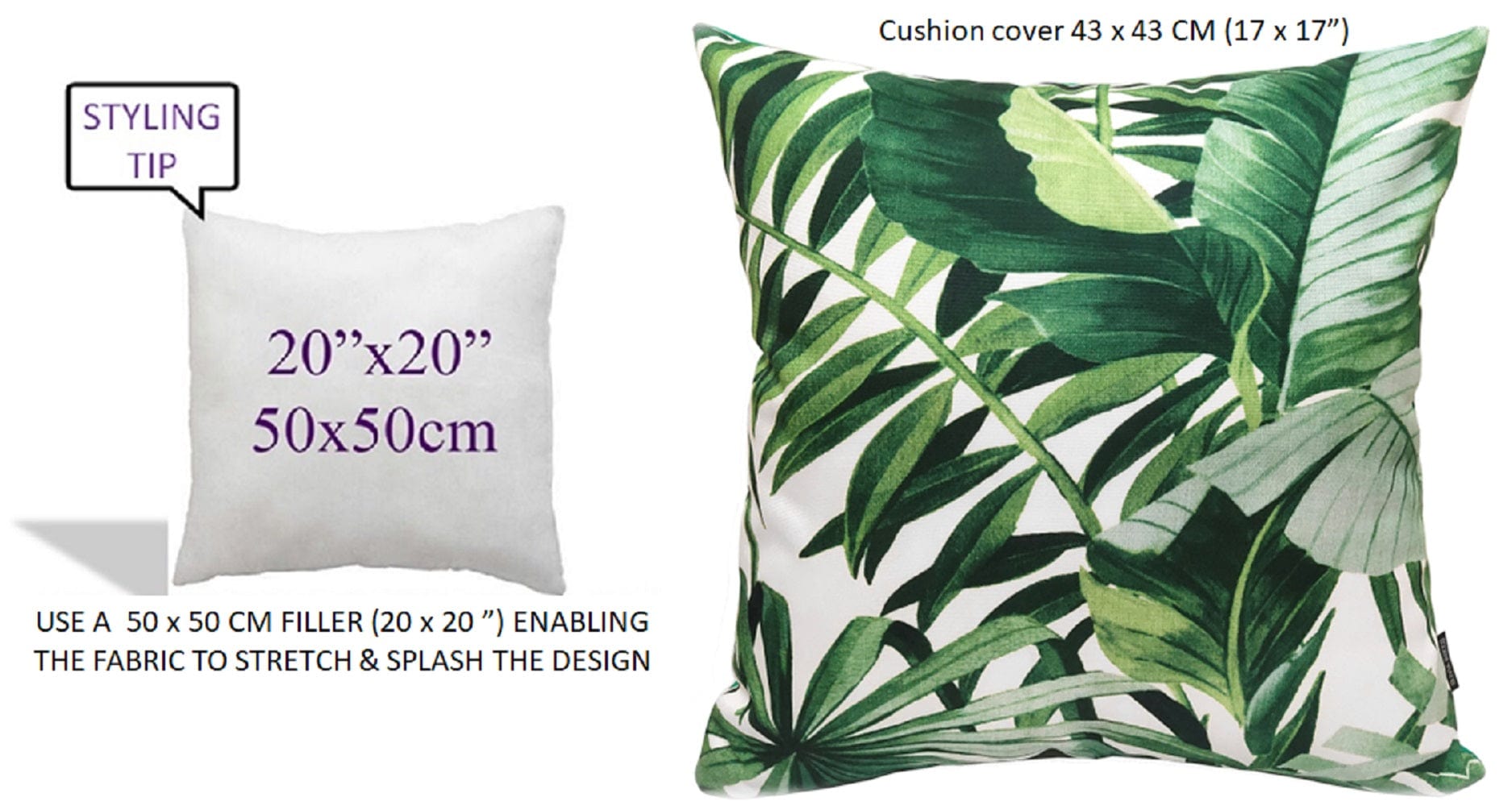 OLIVIA ROCCO Cushion Covers Jamil Green Waterproof 43x43 cm Reversible Breathable Indoor