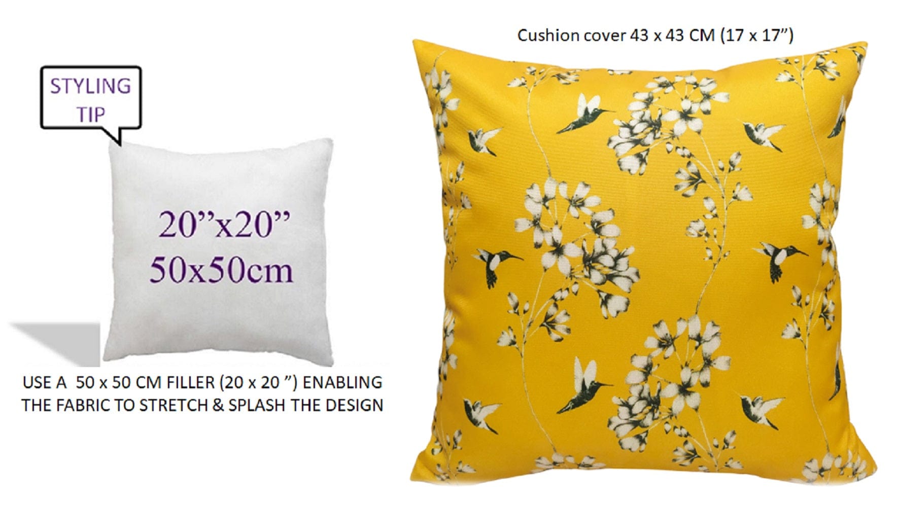 OLIVIA ROCCO Jardin Ochre Waterproof Outdoor Cushion Covers 43 x 43 cm Garden Patio