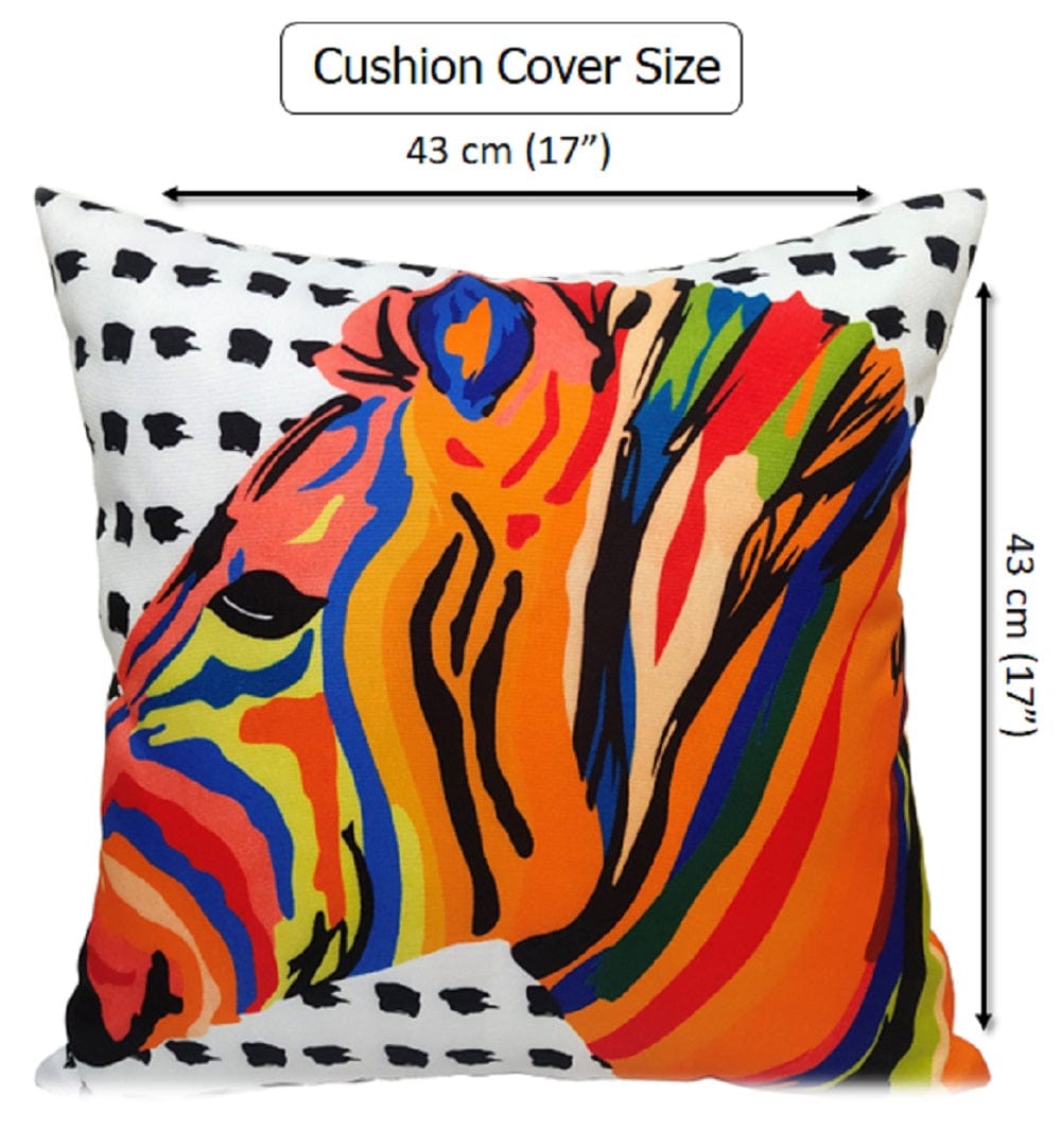 OLIVIA ROCCO Kampala Orange Waterproof Cushion Covers 43 x 43 cm Reversible Breathable
