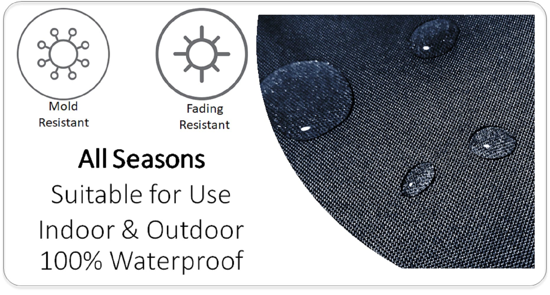 OLIVIA ROCCO Nairobi Charcoal Waterproof Cushion Covers 43 x 43 Cm Reversible Breathable