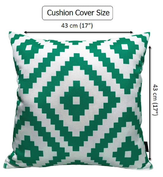 OLIVIA ROCCO Nairobi Lime Green Waterproof Decorative Cushion Covers 43 x 43cm Super Soft Bedroom Refresh Accent