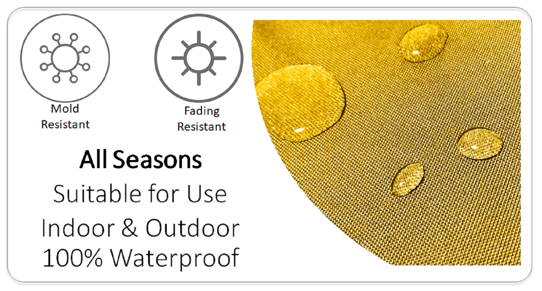 OLIVIA ROCCO Nairobi Ochre Waterproof Outdoor Cushion Covers 43 X 43 cm Weather Resistant