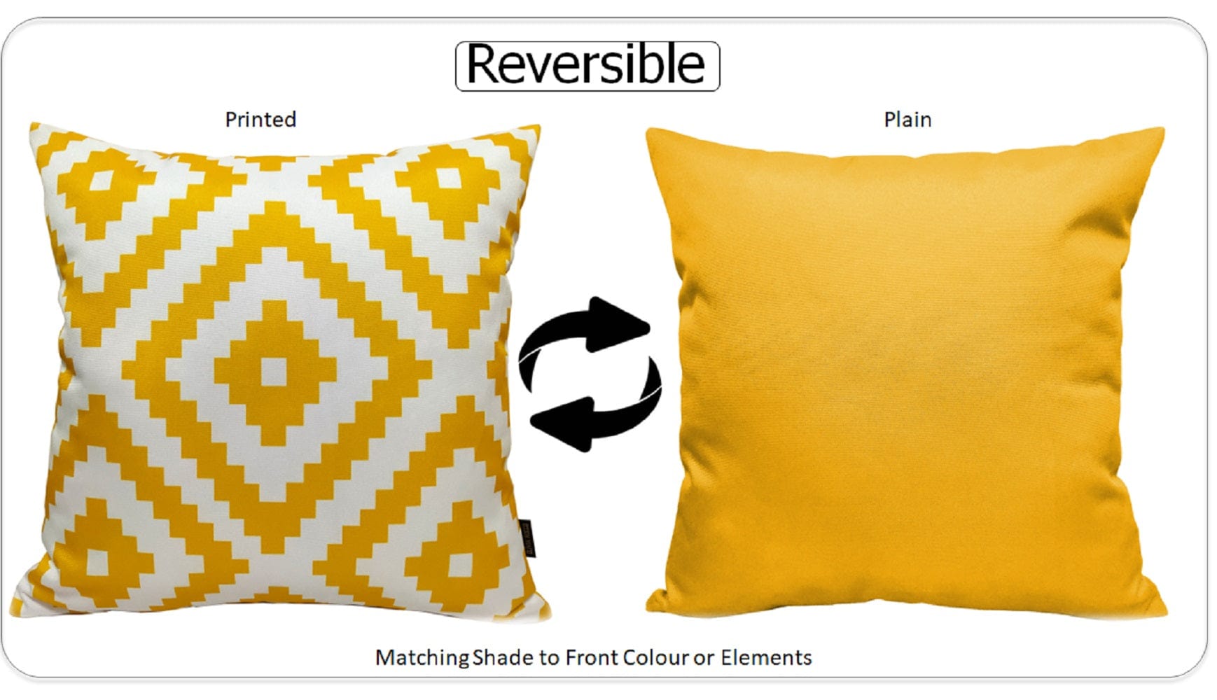 OLIVIA ROCCO Nairobi Ochre Waterproof Outdoor Cushion Covers 43 X 43 cm Weather Resistant