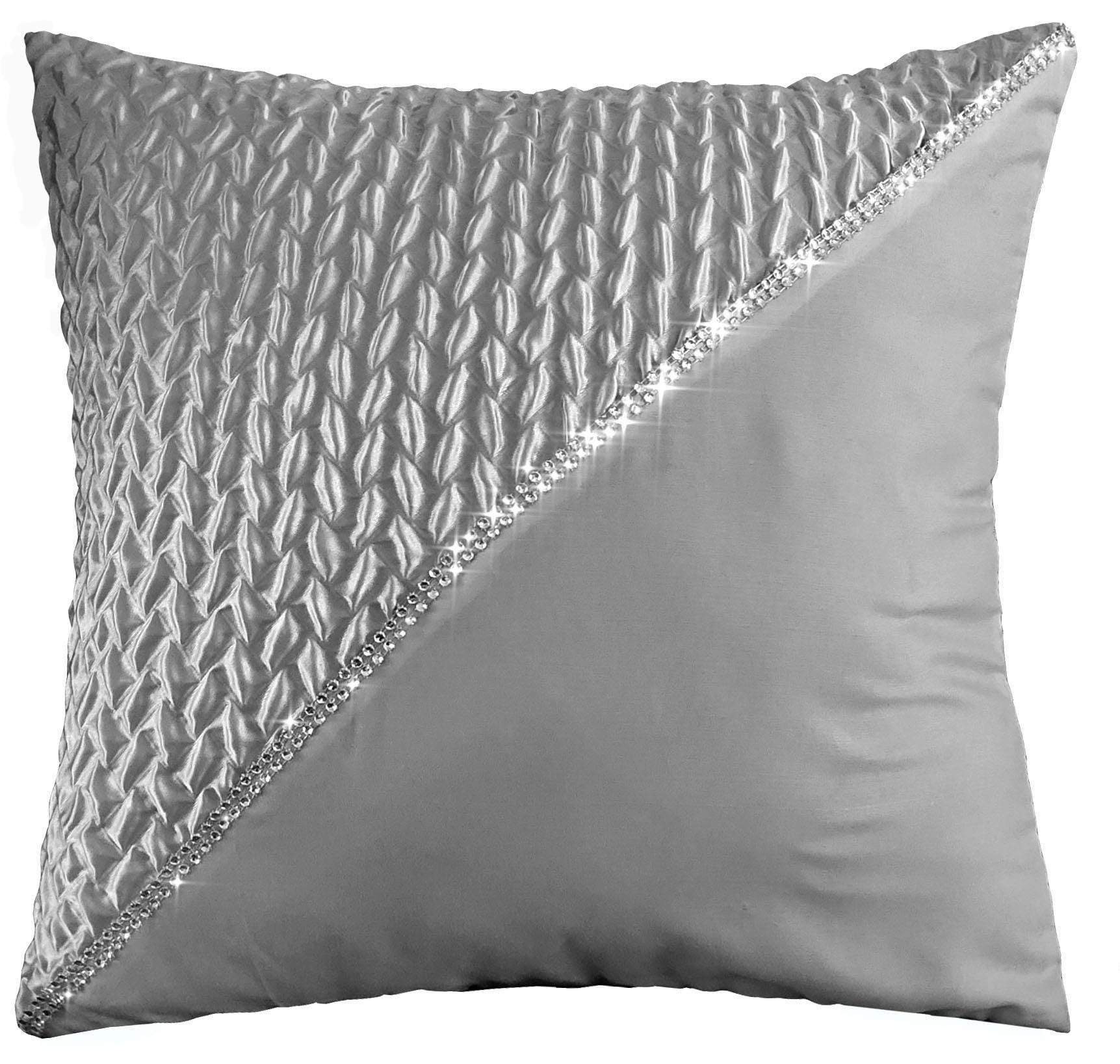 OLIVIA ROCCO Zenia Duvet Cover Set With Quilted Trim And Diamante Detailing For Luxurious