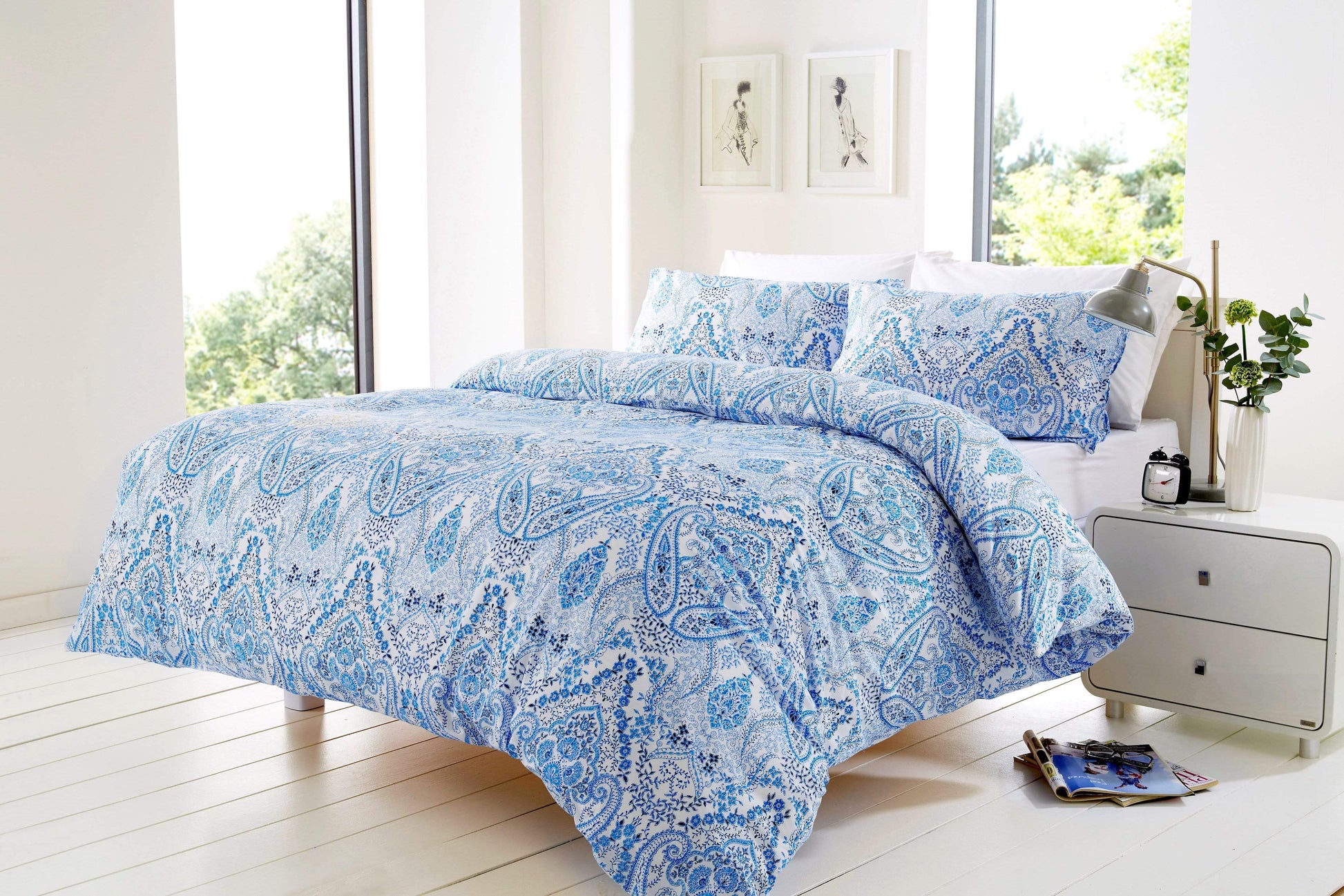 OLIVIA ROCCO Duvet Set Bohemian Bali Cotton Rich OEKO-TEX Certified And Vibrant Colours