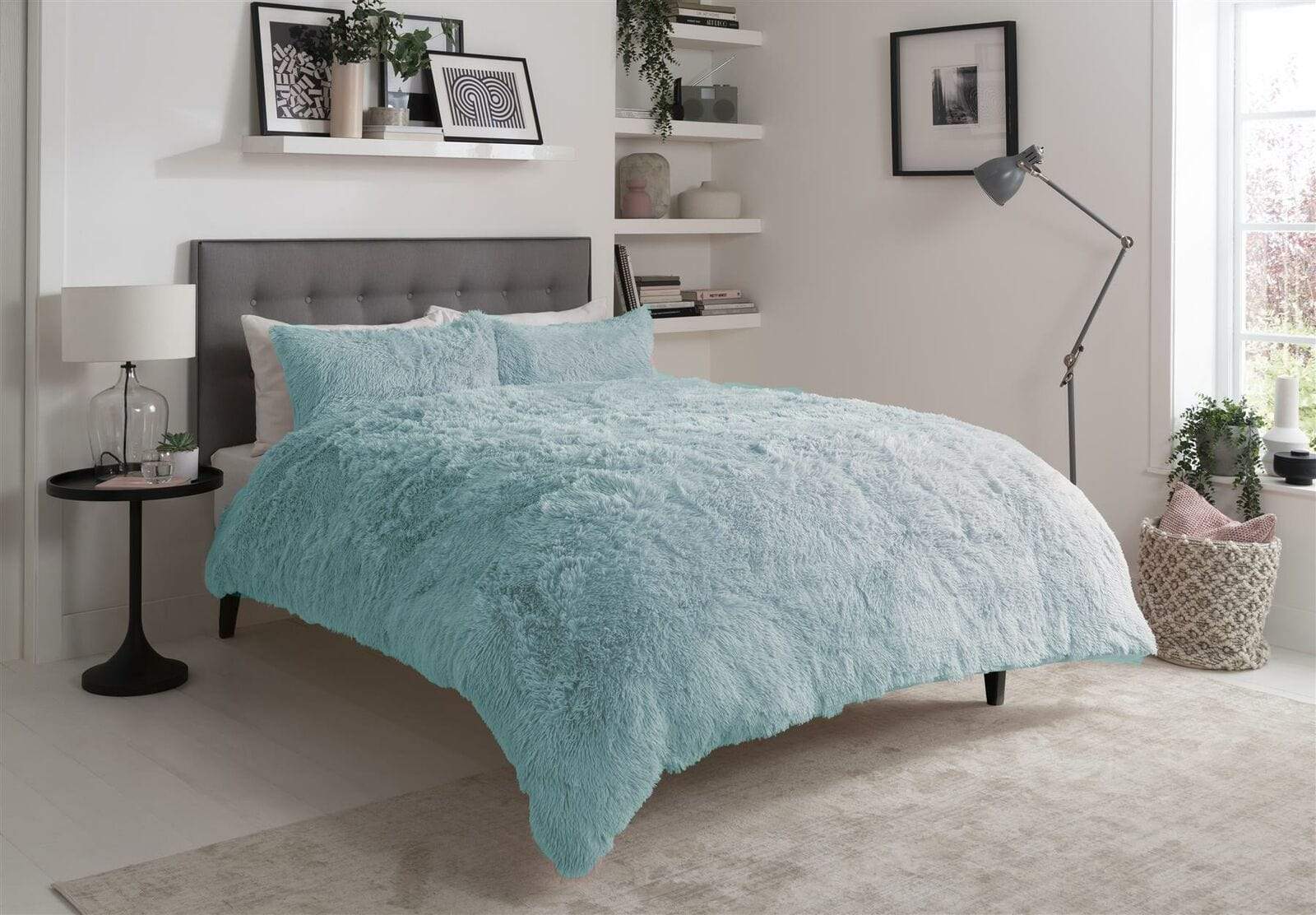 OLIVIA ROCCO Snuggle And Cuddle Faux Fur Duvet Set Extra-Soft Long Pile Winter Warmth