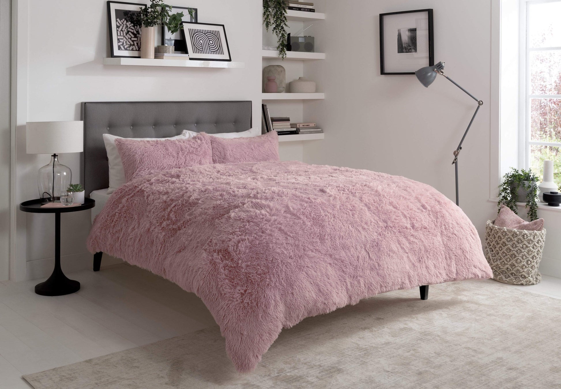 OLIVIA ROCCO Snuggle And Cuddle Faux Fur Duvet Set Extra-Soft Long Pile Winter Warmth