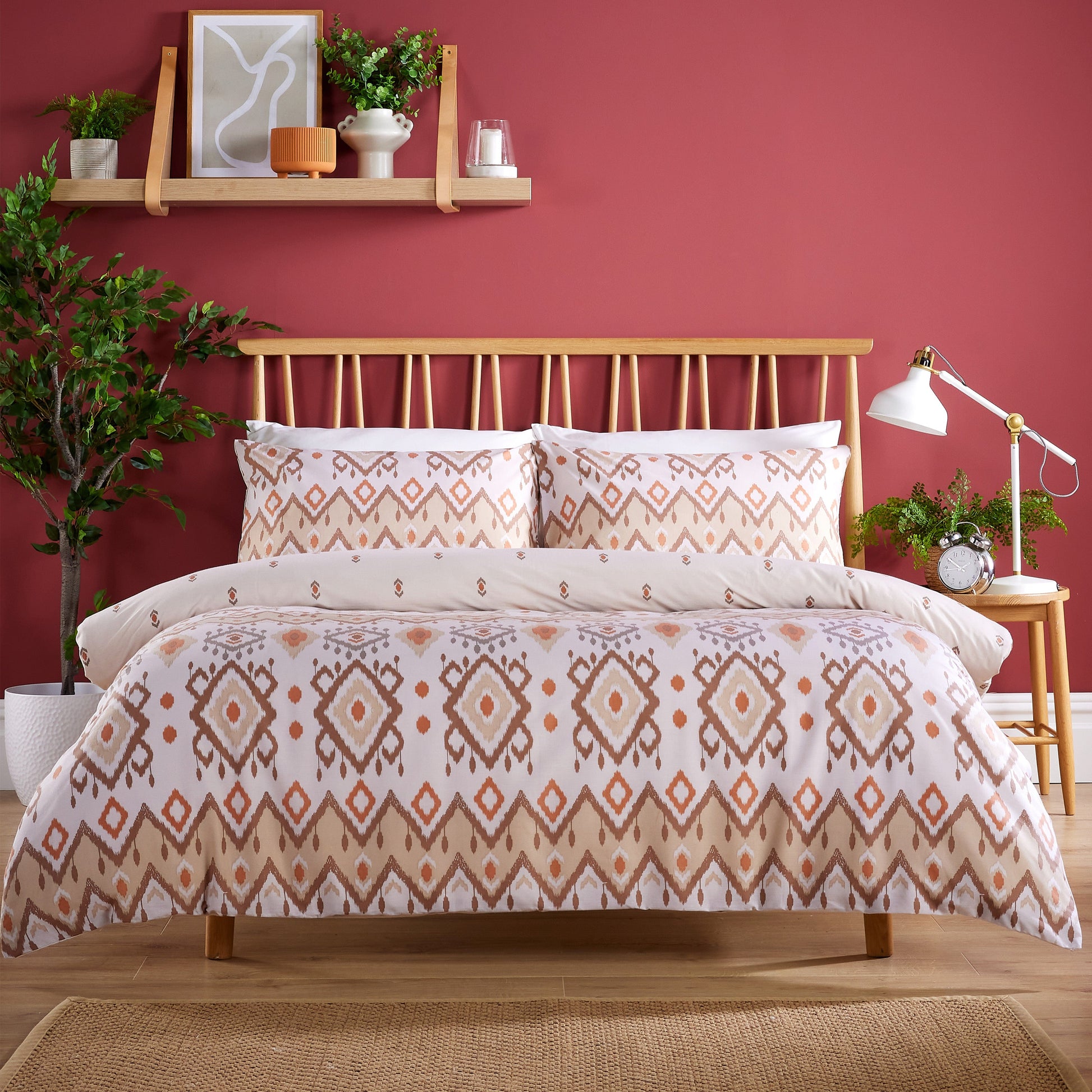 OLIVIA ROCCO Taxila Duvet Cover Set Easy Care Reversible Cotton Mix Super Soft for Everyday Luxury Hotel-Style