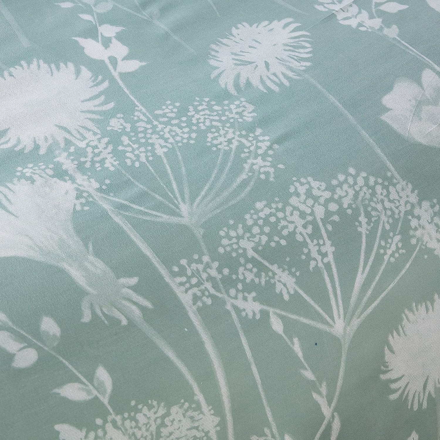 OLIVIA ROCCO Duvet Cover Set Meadow Sage Green Printed Reversible Quilted Easy Care