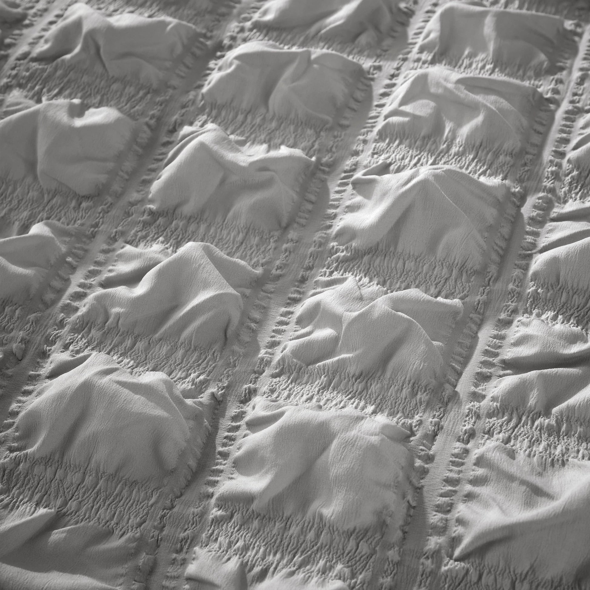 OLIVIA ROCCO Soho Grey Microfibre Duvet Cover Set With Pillowcases Quilted Super Soft