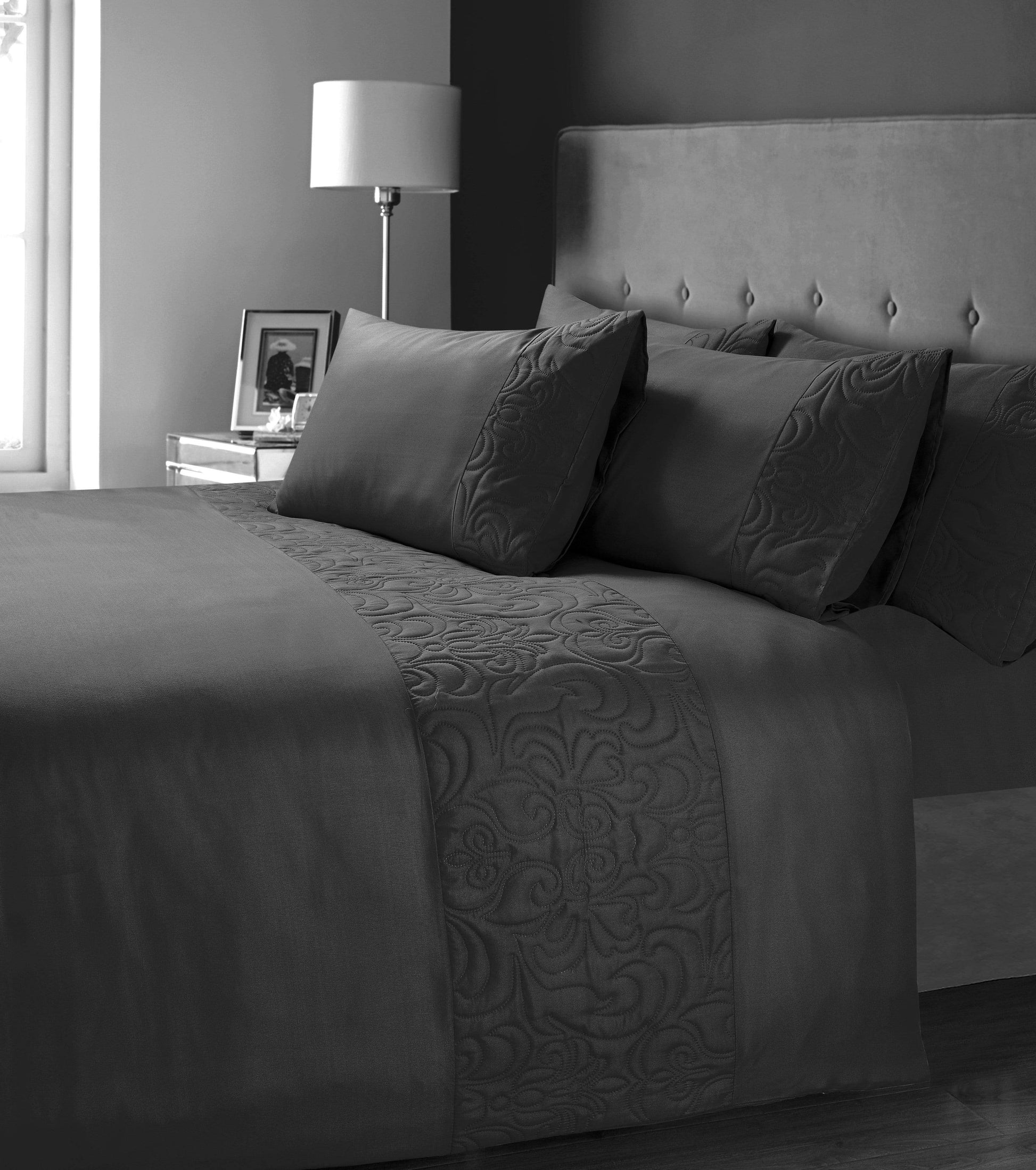 OLIVIA ROCCO Venezia Embellished Duvet Set Easy Care Quilt Cover In Various Colours