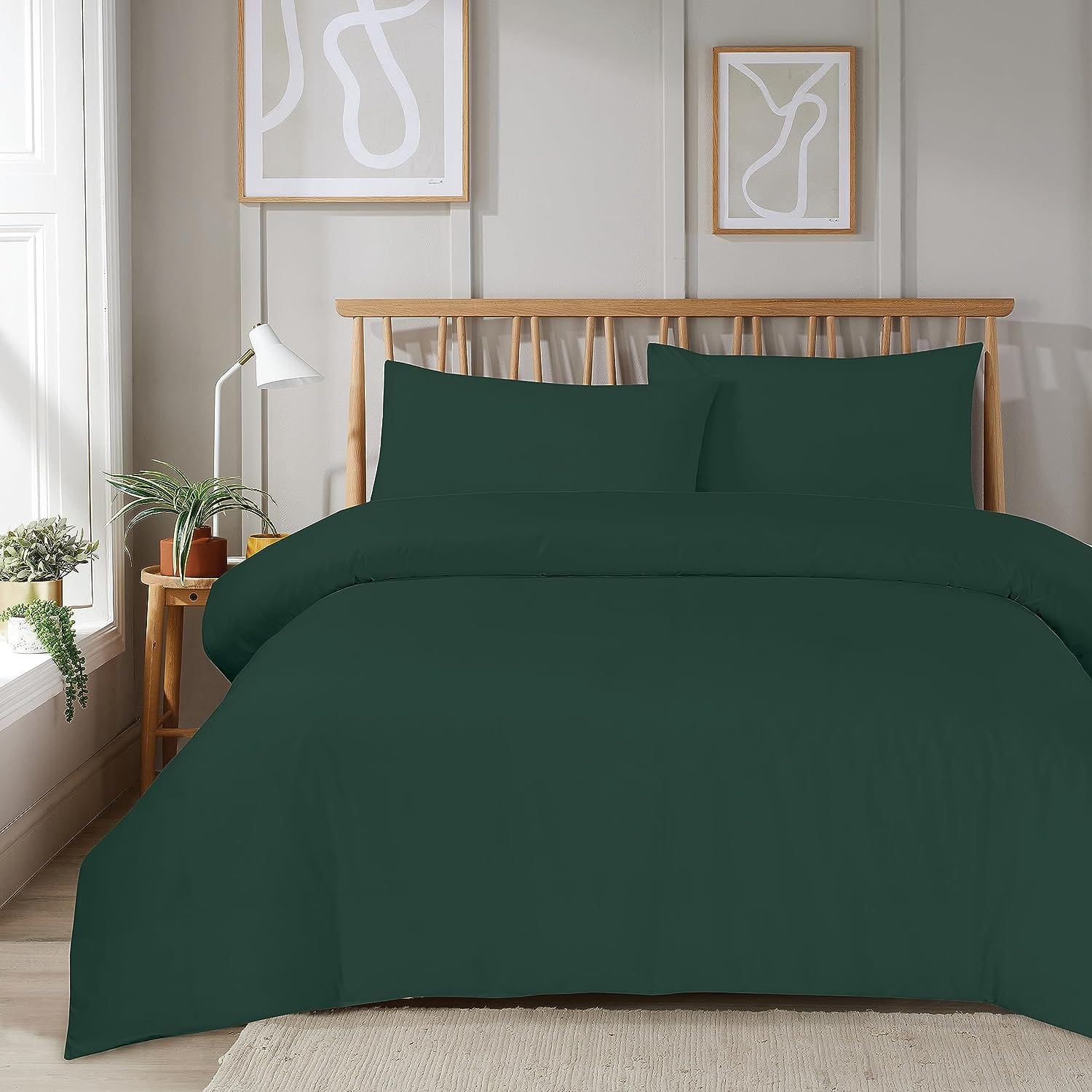 OLIVIA ROCCO Duvet Set With Zipper Closure Easy Care Plain Dye Luxurious Super Soft Bed