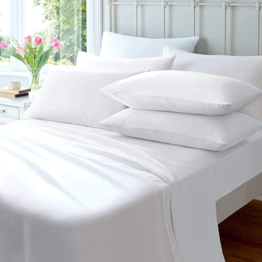 OLIVIA ROCCO Flannelette Duvet Set Brushed Cotton Super Soft Warm Luxuriously Bedroom Refresh Easy-Care Comfort