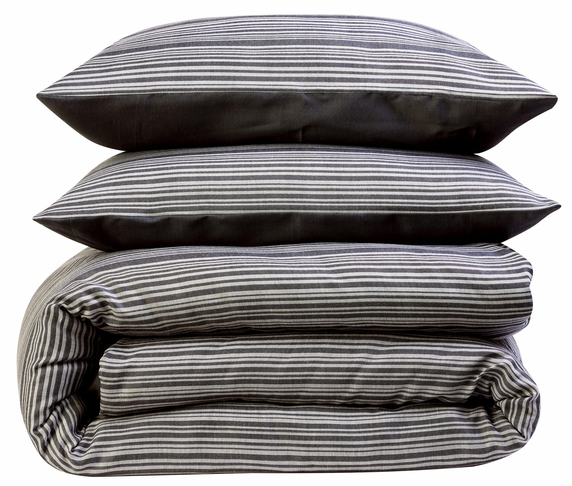 OLIVIA ROCCO Stripe Jacquard Reversible Cotton Blend Duvet Cover Set With Pillowcases