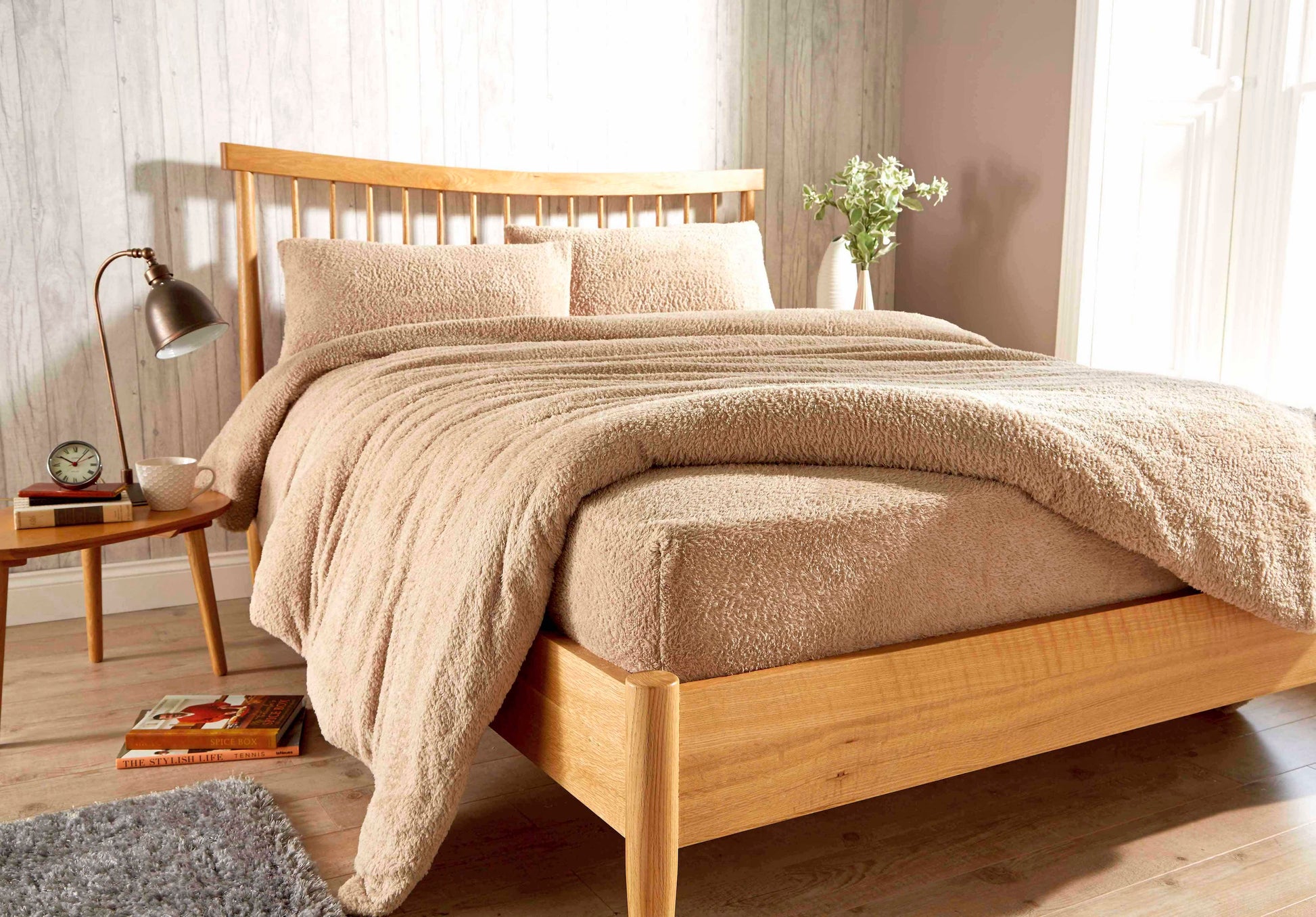 Teddy Fleece Extra Deep Fitted Sheet Plush Soft Winter Bedding Snug Elastic