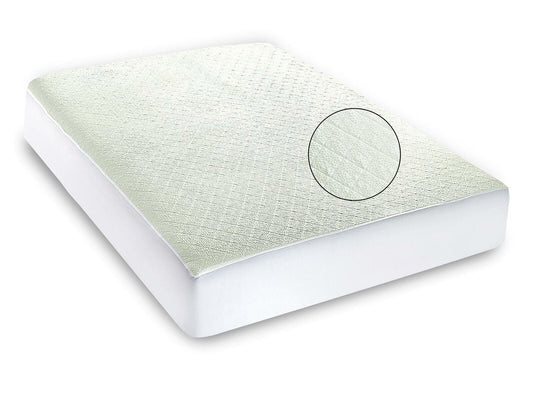 Bamboo Quilted Waterproof Mattress Protector with Extra Deep Pocket Elastic