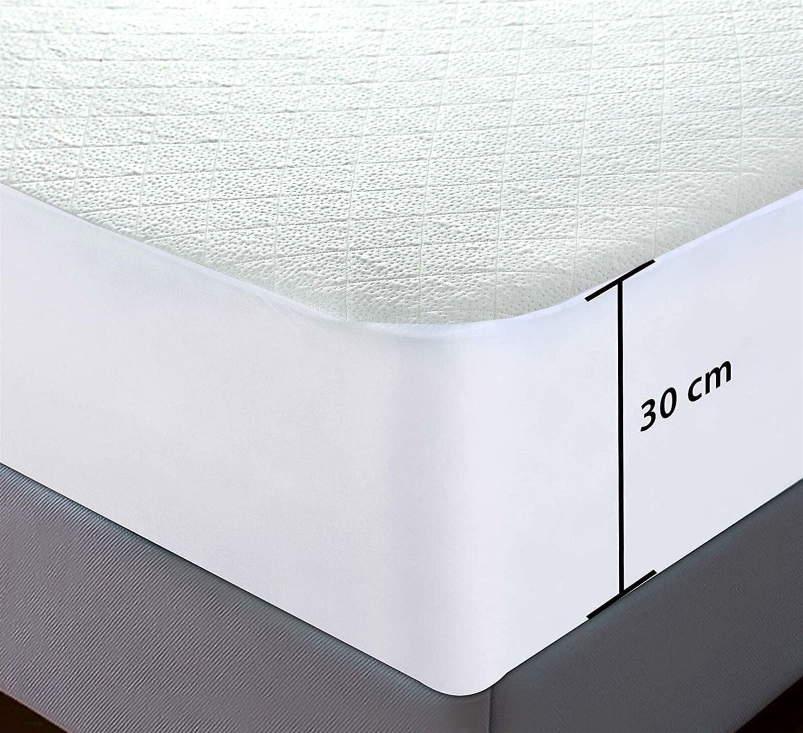 Bamboo Quilted Waterproof Mattress Protector with Extra Deep Pocket Elastic