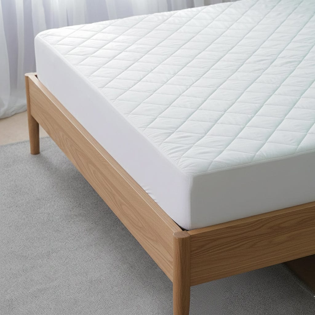 Quilted Extra Deep Mattress Protector Microfibre Top Waterproof Reverse