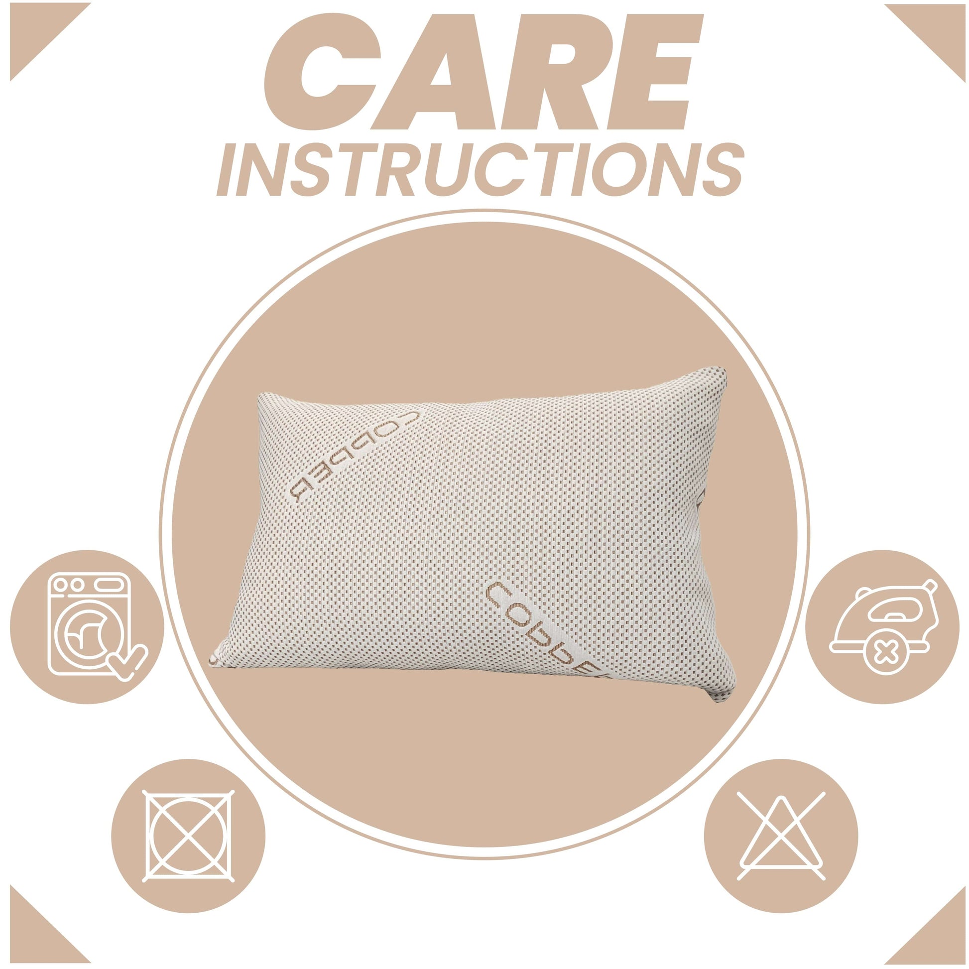 Copper Infused Memory Foam Pillow For Skin Health Hypoallergenic Super Soft Hotel-Style Comfort