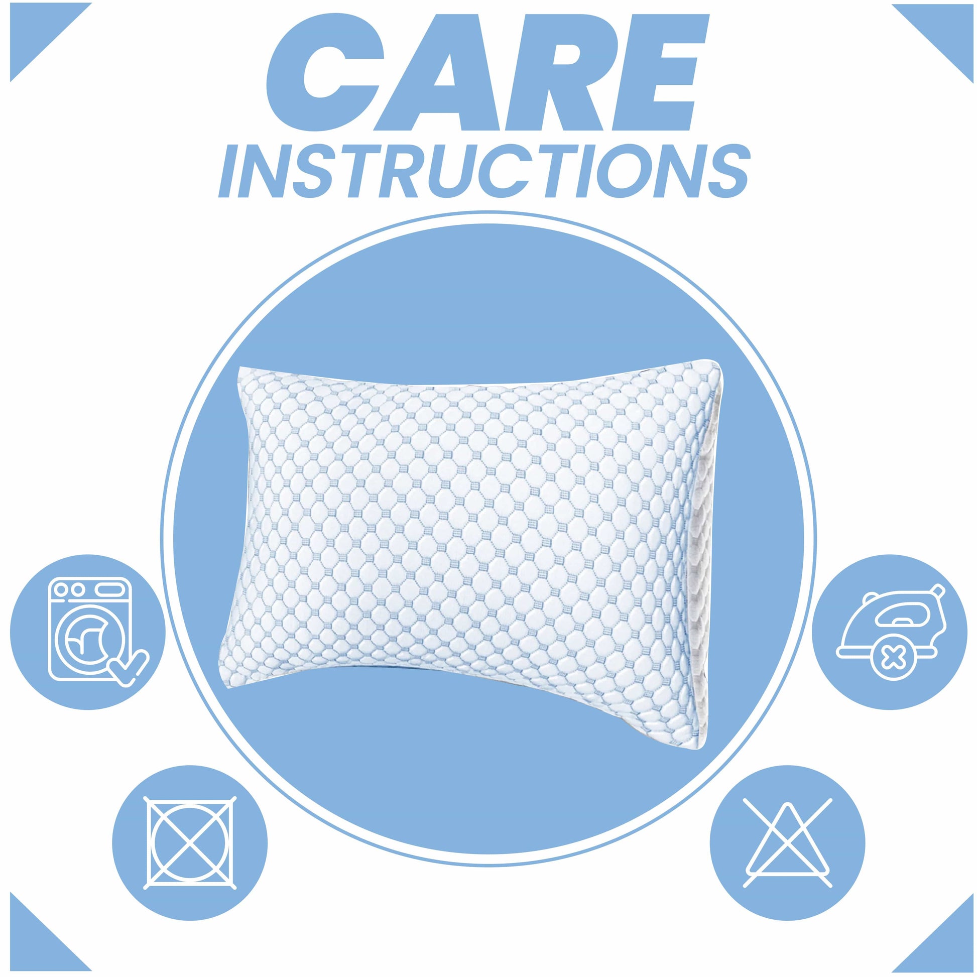 Ice Cool Hypoallergenic Cooling Memory Foam Pillow for Cold Night Comfort