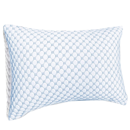 Ice Cool Hypoallergenic Cooling Memory Foam Pillow for Cold Night Comfort