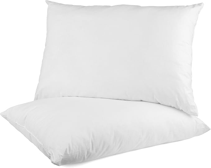 2 Pack Super Bounce Back Pillows Luxury Fibre Filling Soft To Medium