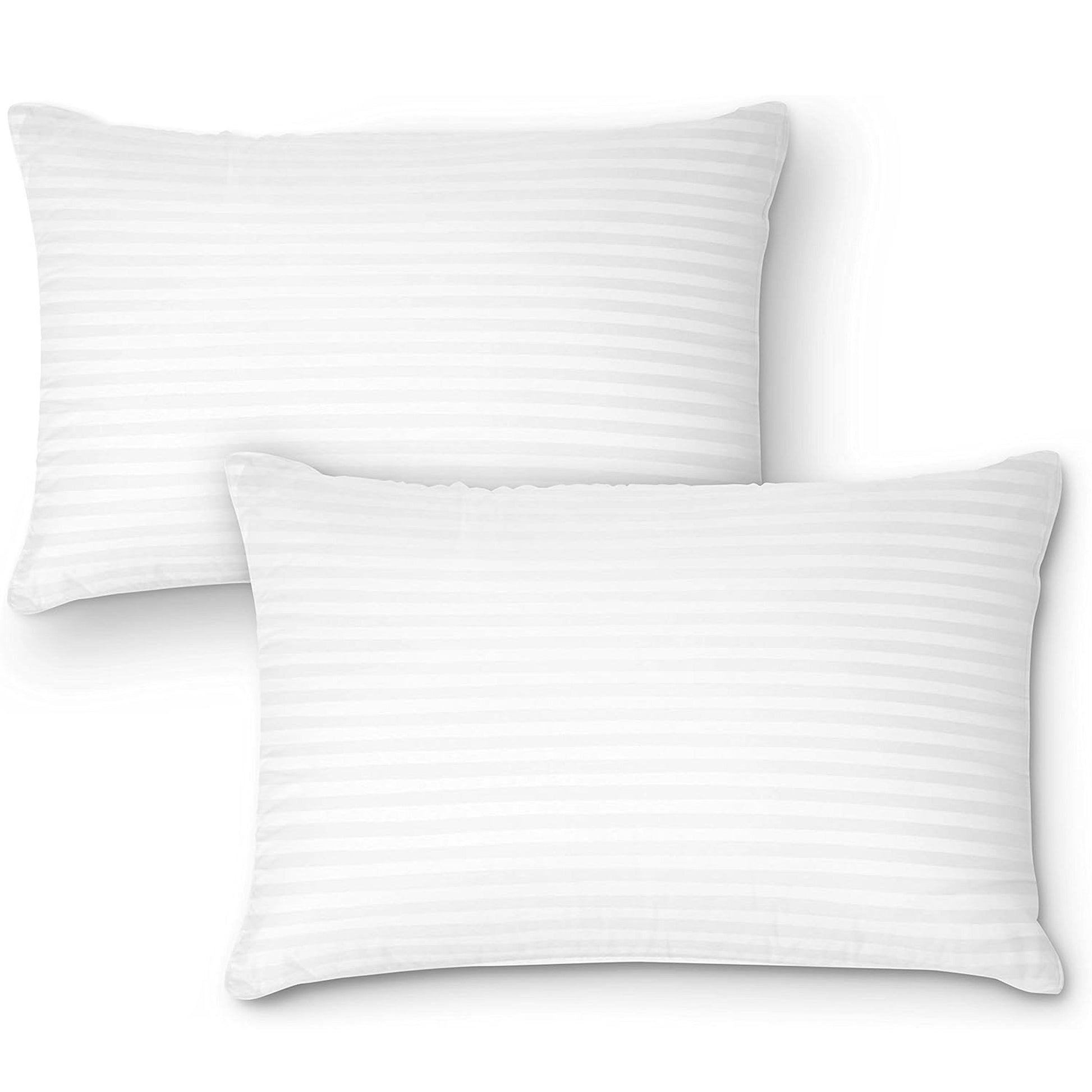 2 Pack Luxury Hotel Pillows Hypoallergenic Hollowfibre Soft Medium Support