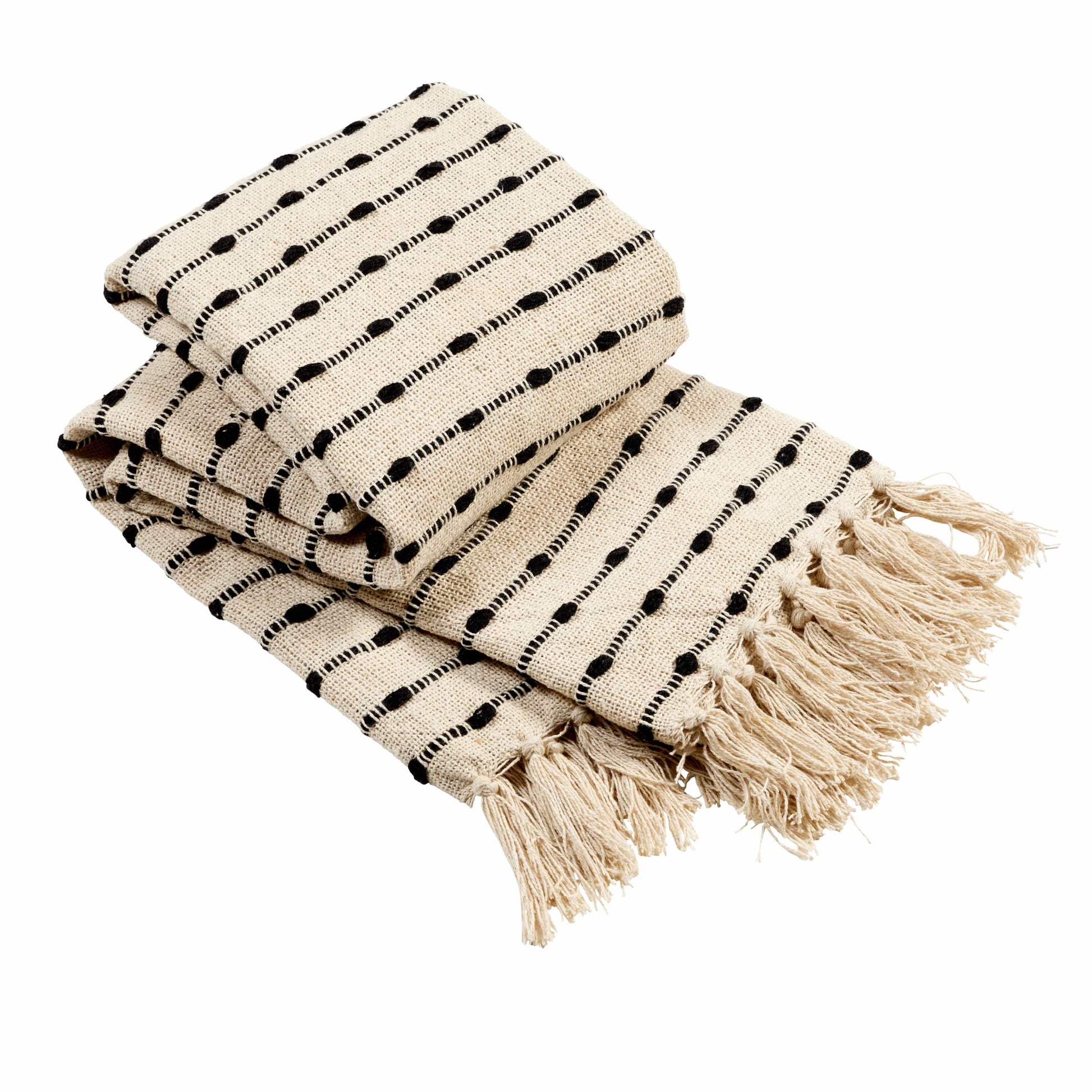 OLIVIA ROCCO Throw Blanket Lightweight Recycled Cotton Super Soft Eco Friendly Calming