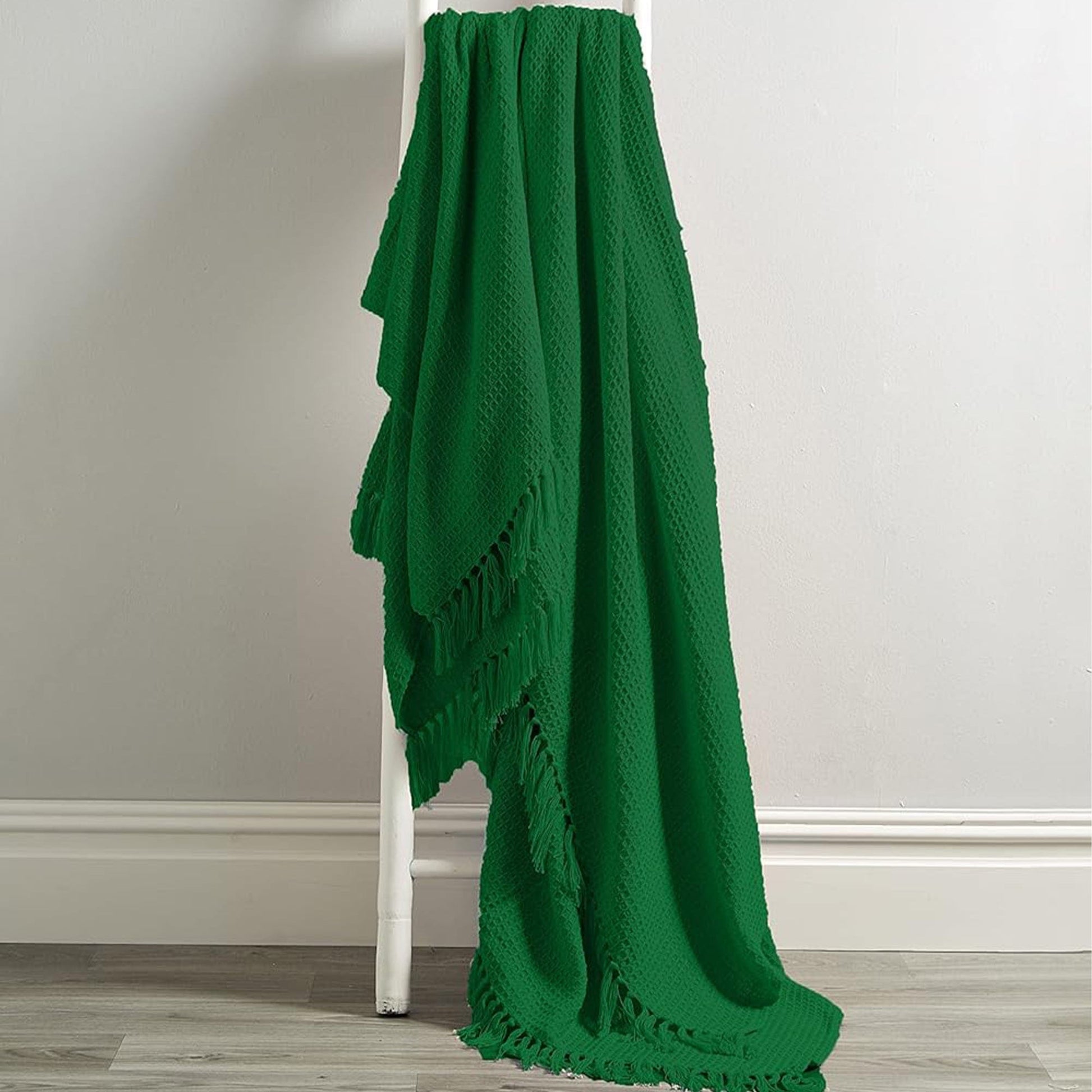 OLIVIA ROCCO Cotton Throw Super Soft Lightweight Eco Friendly Recycled Cotton For Sofa