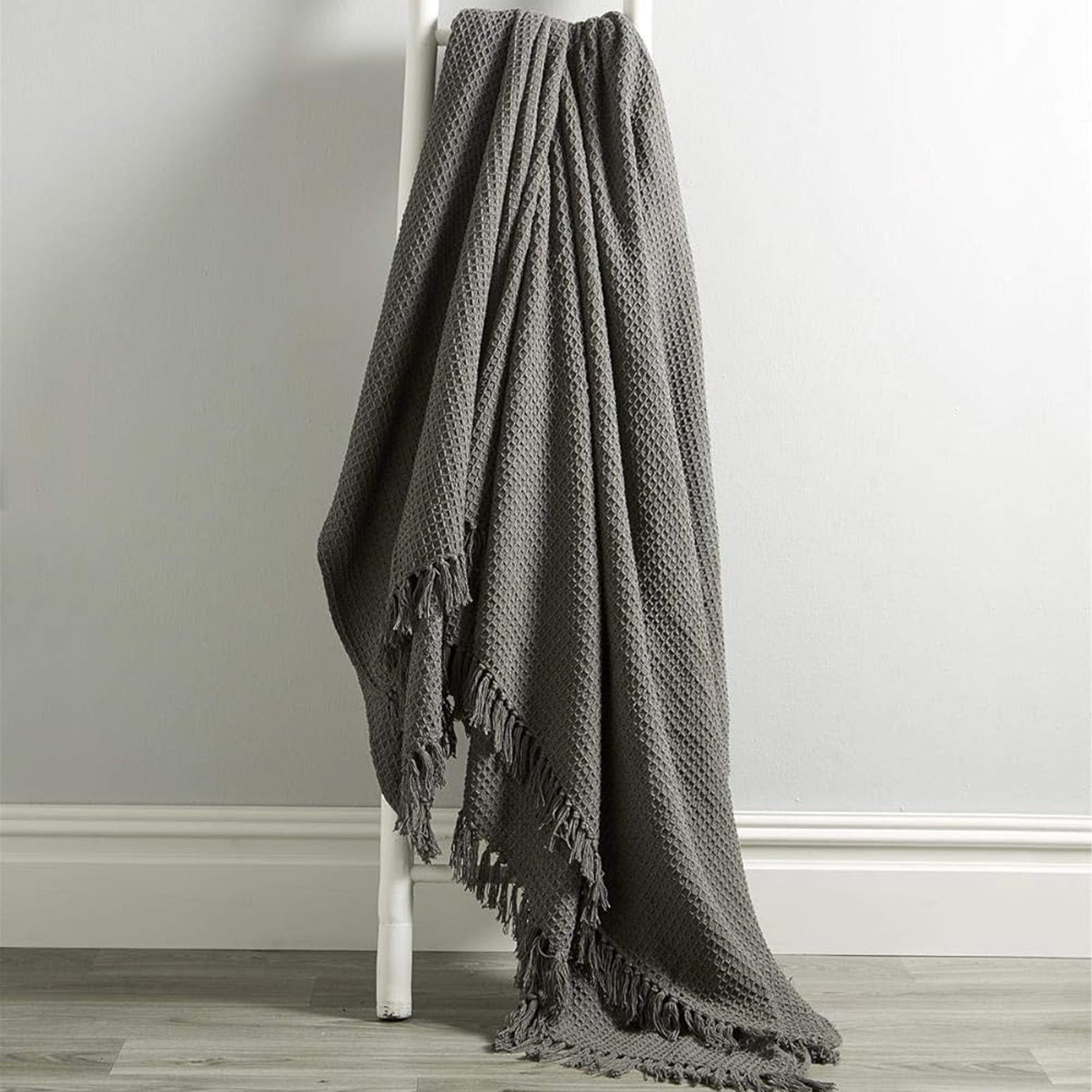 OLIVIA ROCCO Cotton Throw Super Soft Lightweight Eco Friendly Recycled Cotton For Sofa