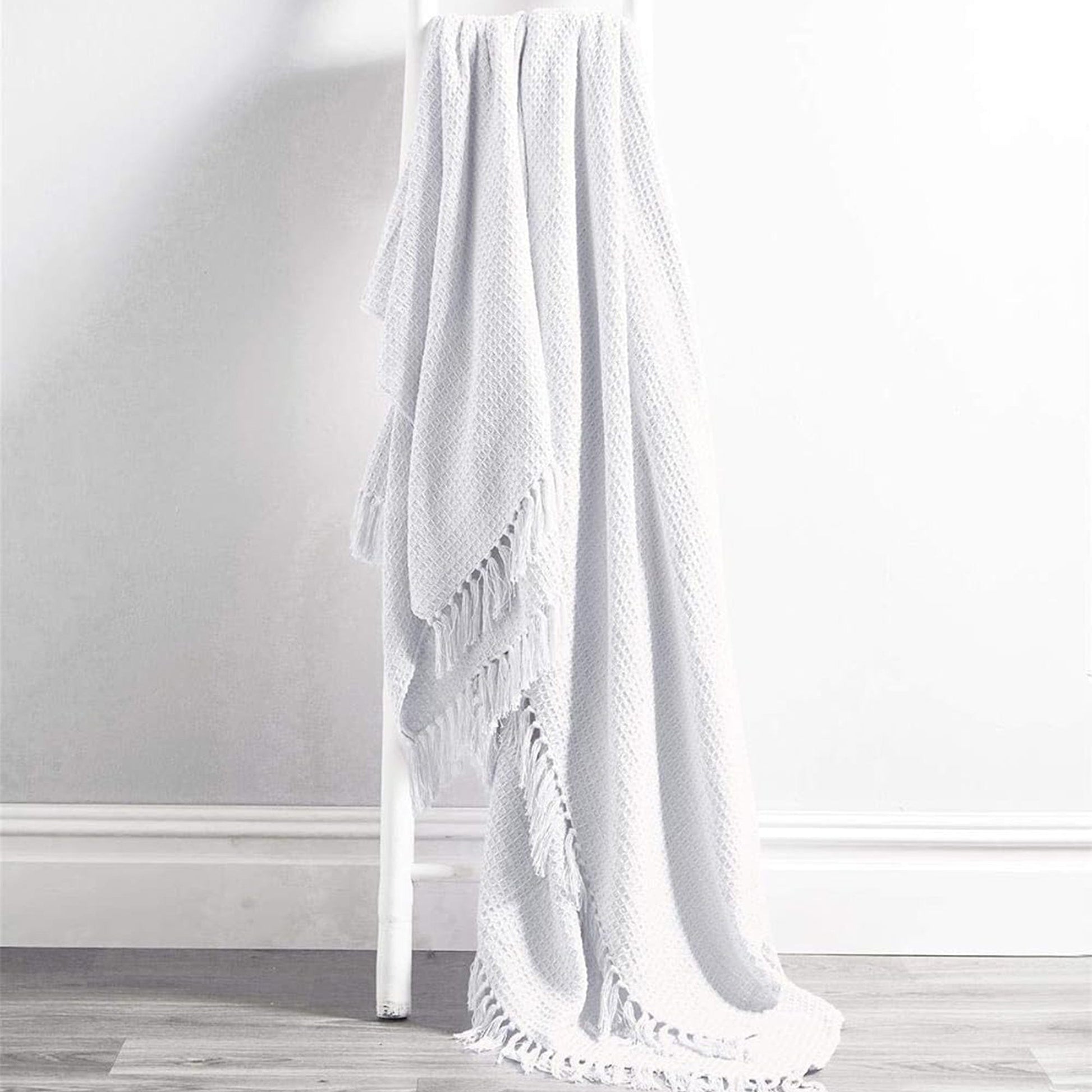 OLIVIA ROCCO Cotton Throw Super Soft Lightweight Eco Friendly Recycled Cotton For Sofa